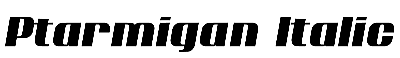 Download Ptarmigan Italic