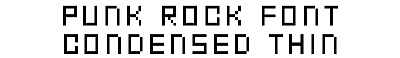 Download Punk Rock Font Condensed Thin
