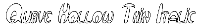 Download Qurve Hollow Thin Italic