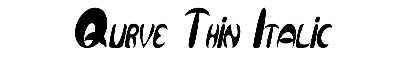 Download Qurve Thin Italic