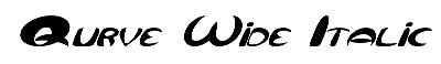 Download Qurve Wide Italic
