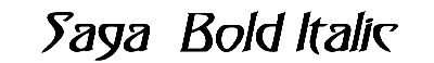 Download Saga  Bold Italic