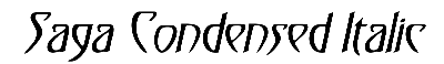 Download Saga-Condensed Italic