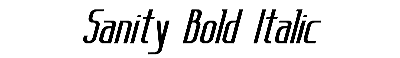 Download Sanity Bold Italic