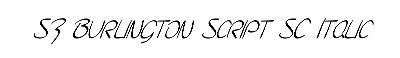 Download SF Burlington Script SC Italic