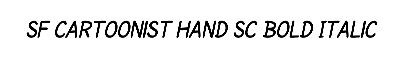 Download SF Cartoonist Hand SC Bold Italic