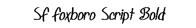 Download SF Foxboro Script Bold