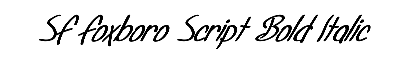 Download SF Foxboro Script Bold Italic