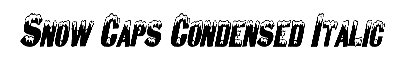 Download Snow Caps-Condensed Italic