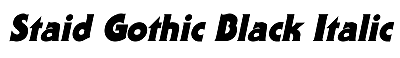 Download Staid Gothic Black Italic