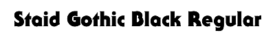 Download Staid Gothic Black Regular