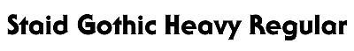 Download Staid Gothic Heavy Regular