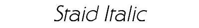 Download Staid Italic