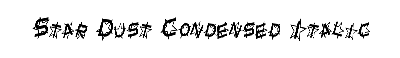 Download Star Dust Condensed Italic
