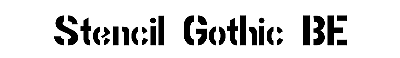 Download Stencil Gothic BE