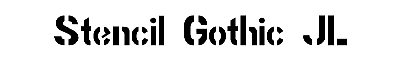 Download Stencil Gothic JL