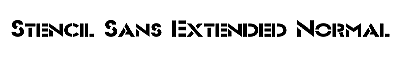 Download Stencil Sans-Extended Normal
