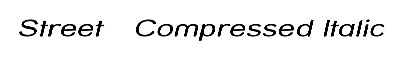 Download Street - Compressed Italic