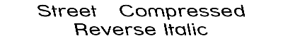 Download Street - Compressed Reverse Italic