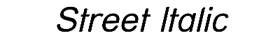 Download Street Italic