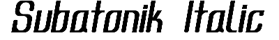 Download Subatonik Italic