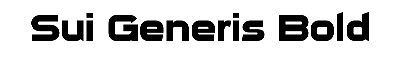 Download Sui Generis Bold