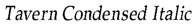 Download Tavern-Condensed Italic