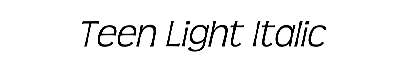 Download Teen Light Italic