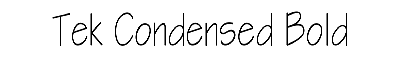 Download Tek-Condensed Bold