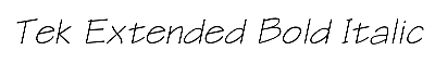 Download Tek-Extended Bold Italic