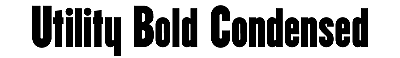 Download Utility BoldCondensed