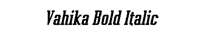 Download Vahika Bold Italic