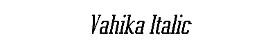 Download Vahika Italic