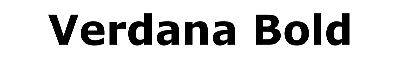 Download Verdana Bold