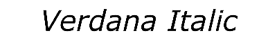 Download Verdana Italic
