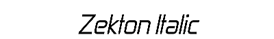 Download Zekton Italic